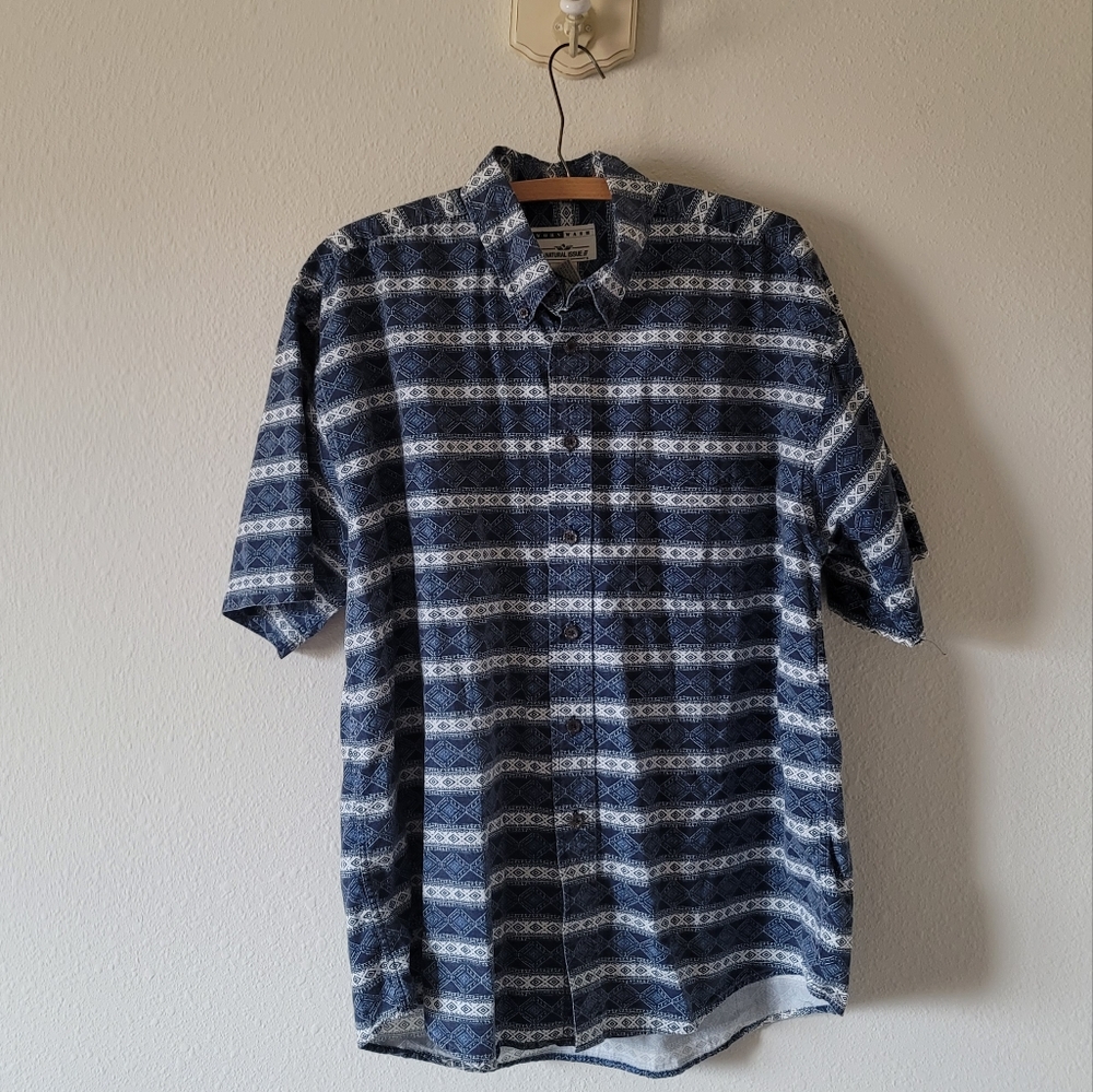 Euc Cotton Printed Button Down - image 1